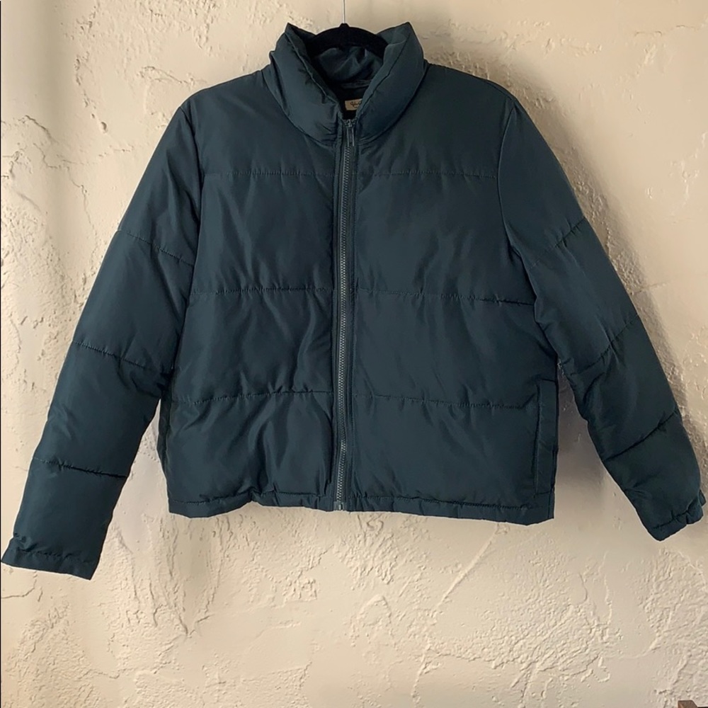Brandy Melville Forest Green Puffer Jacket